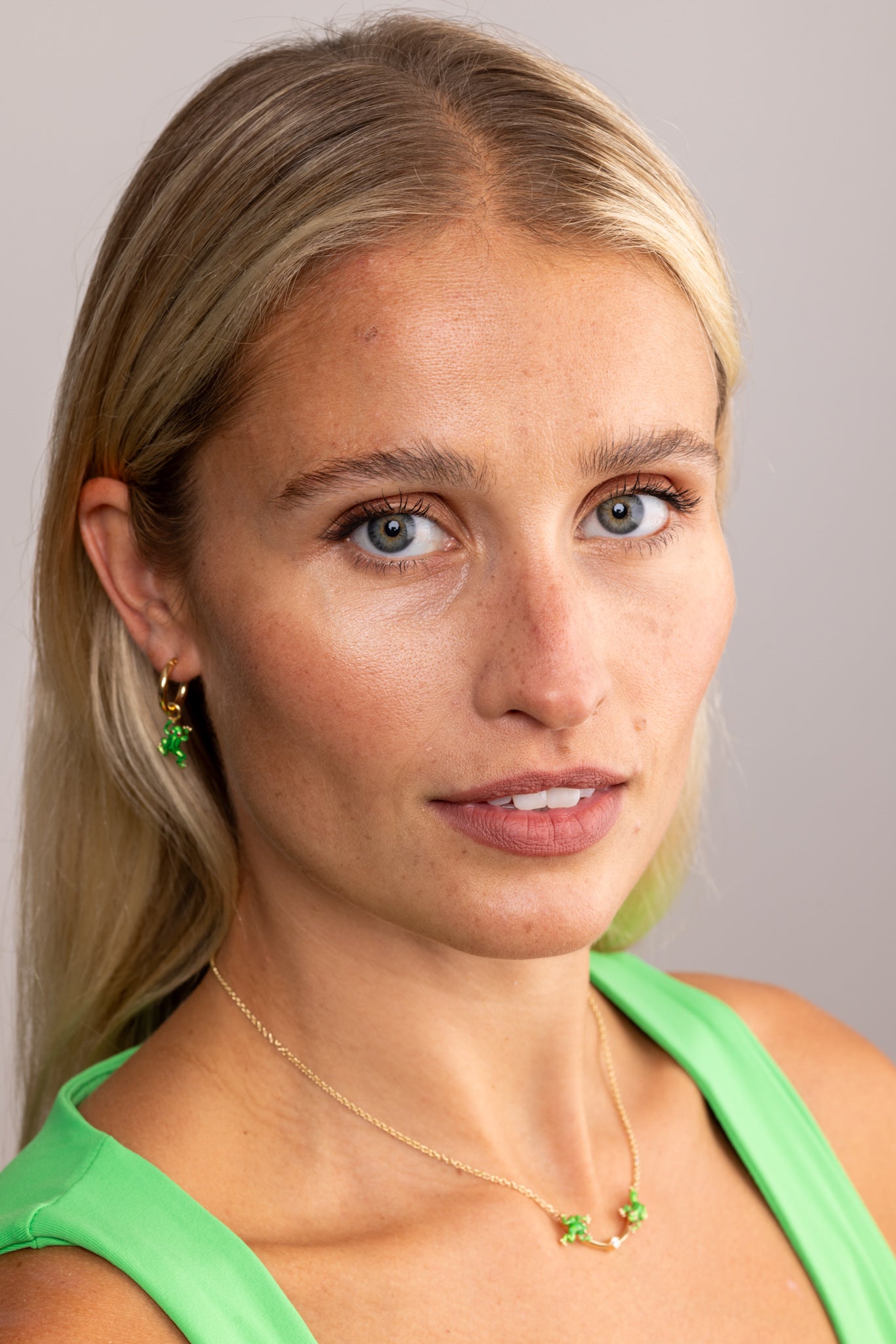 The Frog - Enamel Hoop Earrings