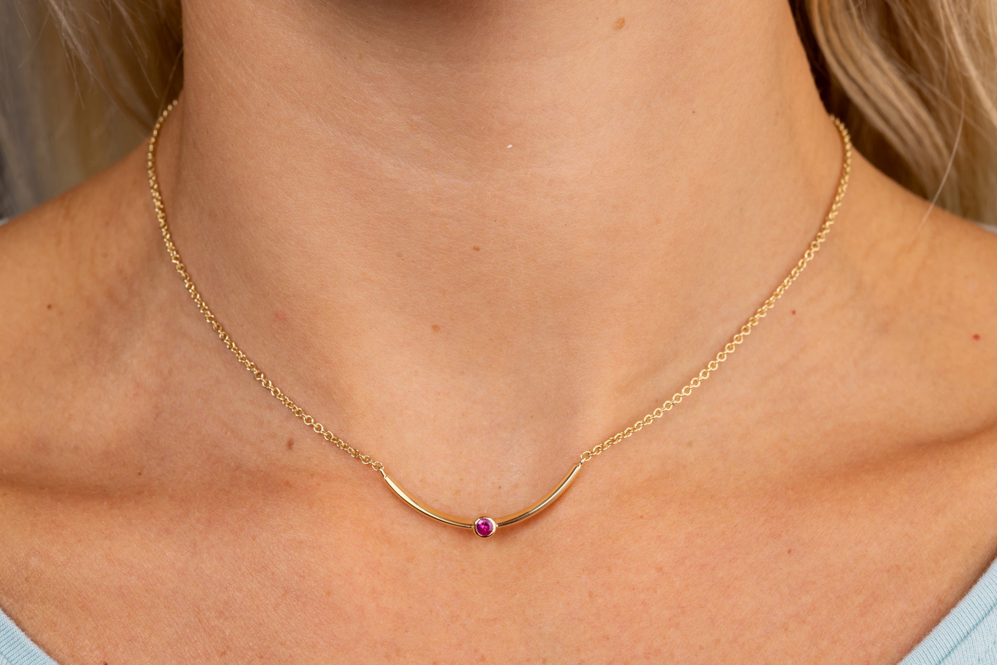 The Danièle - Pink Sapphire Necklace